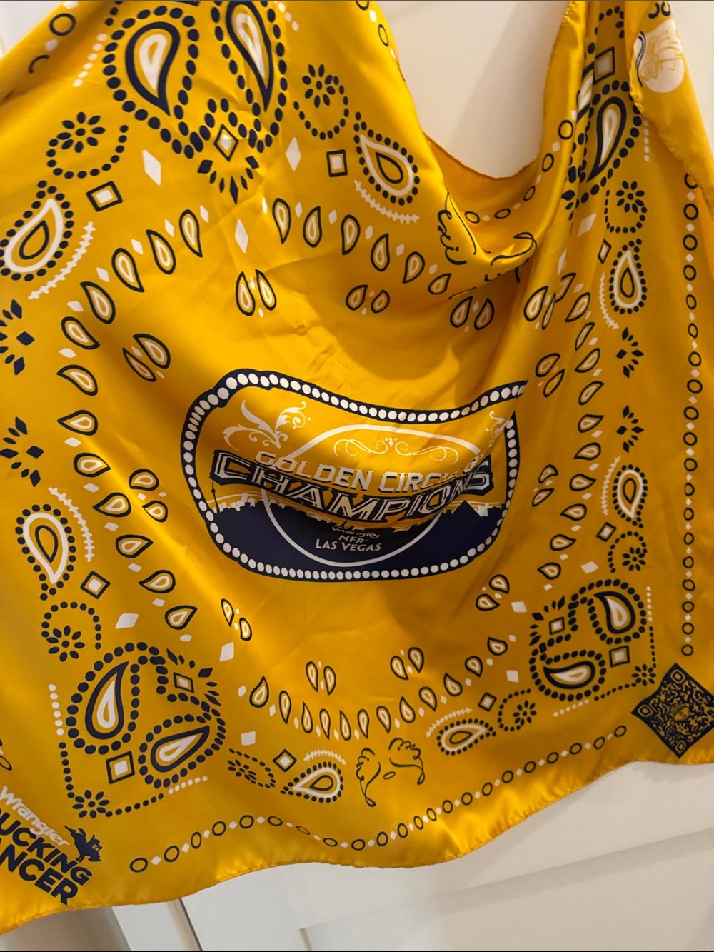 Yellow/Gold NFR Wrangler Bandana